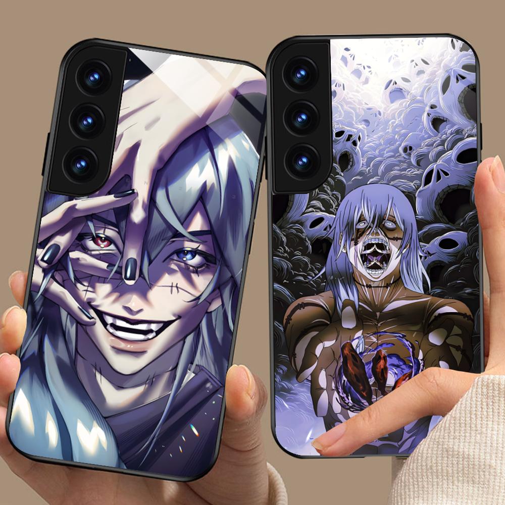 JJK Mahito Phone Case for Samsung Galaxy S26 S25 S24 S23 S22 S21 S20 Note20 Plus FE Ultra Glass Protective Cover