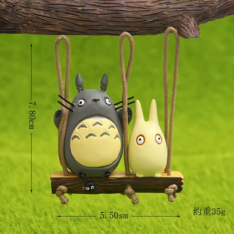 My Neighbor Totoro Swing Cat Scene Mini Model Ornament For Gift Present