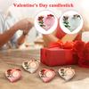 Valentine's Day Fashionable Gift And Decor: Heart-shaped Candle Holder Resin Ornament For Bedroom And Hotel Ambiance Decoration
