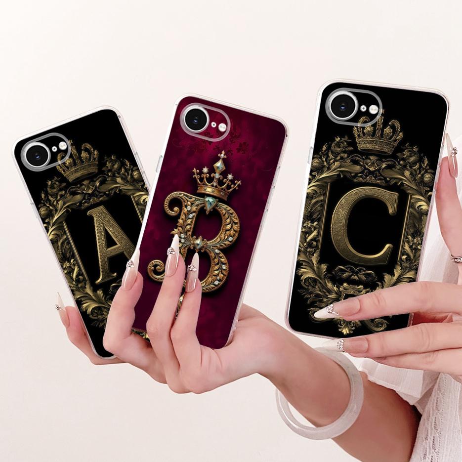 For Apple iPhone 16e Case A3409 Luxury Fashion Letters Cover 6.1'' Soft Slim Phone Case For iPhone 16E iPhone16e Back Cover Bags