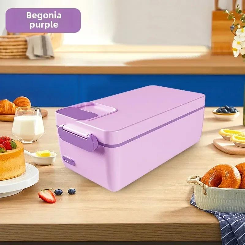 Hot 1000ML Office Thermal Lunch Boxes, Portable Electric Lunch Boxes, Water Free Heating Bento Box, Stainless Steel Food Warmer