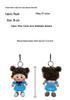 Curly Head Doll Plush Pendant - Cute Bag Charm Gift for Girls' Birthdays