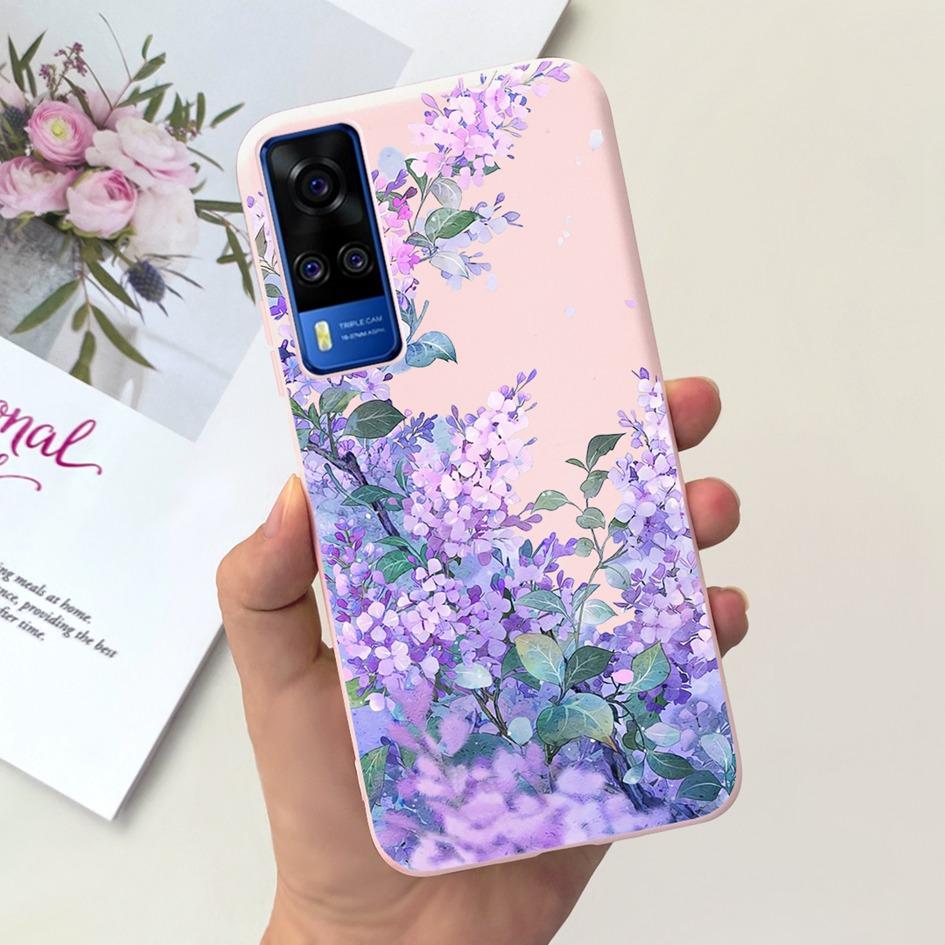For Vivo Y31 2021 Case Cute Duck Cat Cartoon Coque Matte Soft Silicone Back Cover For Vivo Y51 Y51A Y53s Y 31 V2036 V2030 Fundas