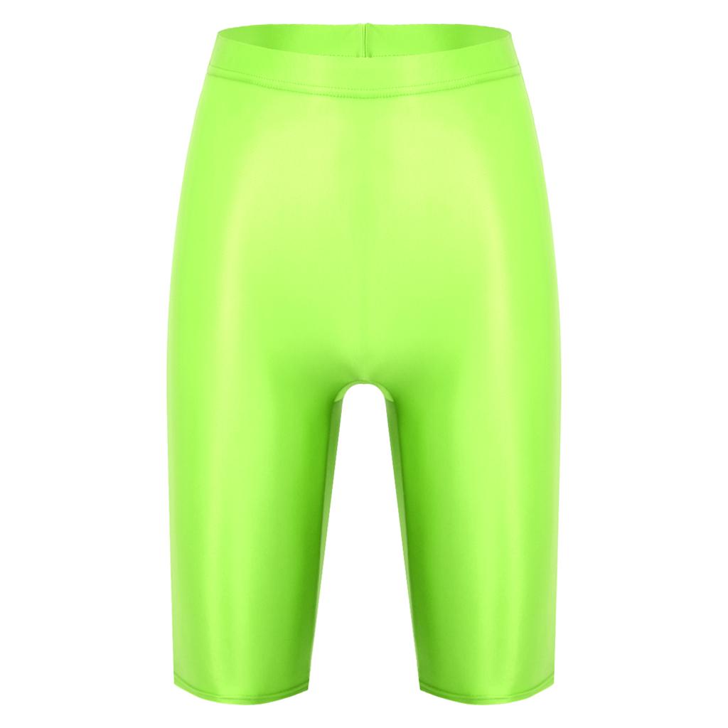 Dámské elastické pasem jednobarevné bezešvé bezpečnostní šortky Kalhotky Legíny Kalhoty