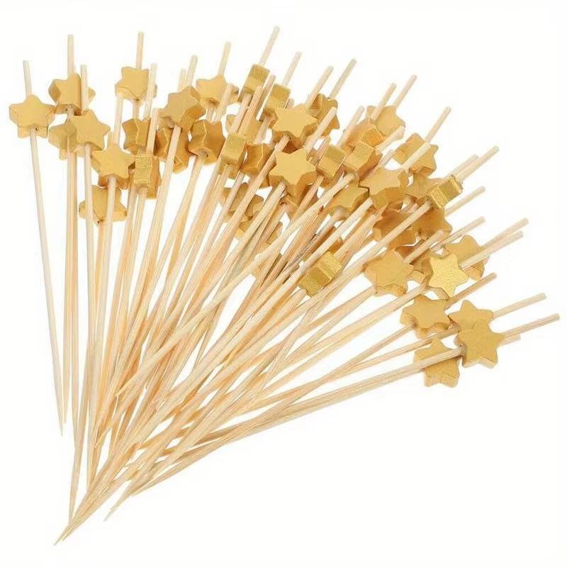 100Pcs 12cm Cactus Flamingo Fruit Cocktail Toothpicks Pineapple Cake Sticks Food Picks for Wedding Birthday Party Supplies 5