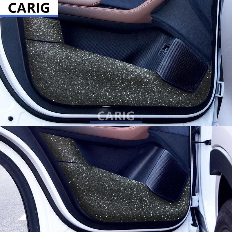 For BYD SONG PLUS 20-21 Door Anti-kick Sticker Modified Carbon Fiber Pattern Interior Car Film Accessories Modification