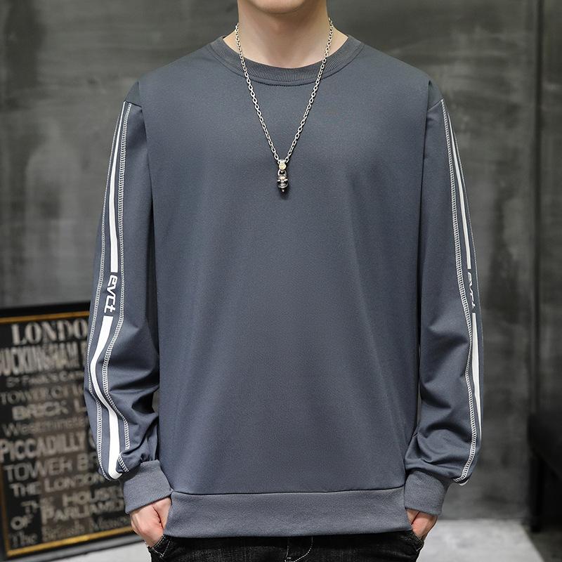 Long Sleeve T-Shirt Men's Crew Neck Sweater Spring and Autumn New Inner Bottom Shirt Teen Student Autumn Top