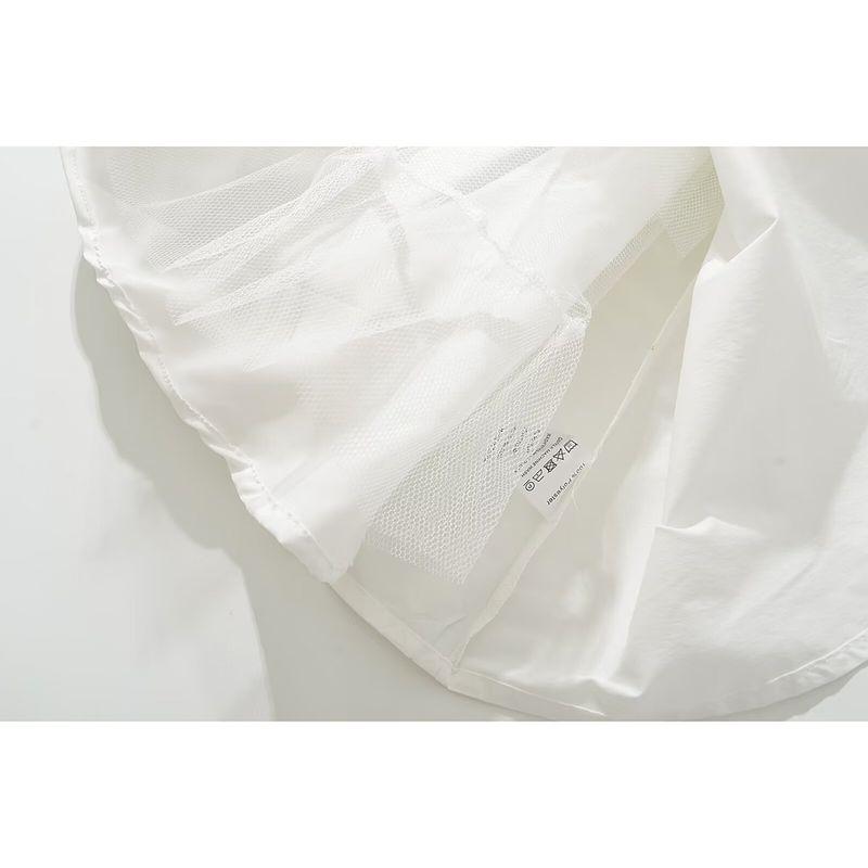 Kaslead New Arrival Women's Clothing Fashion Style Fashion Minimalist Fresh White Tight-Fitting Cinched Mini Dress