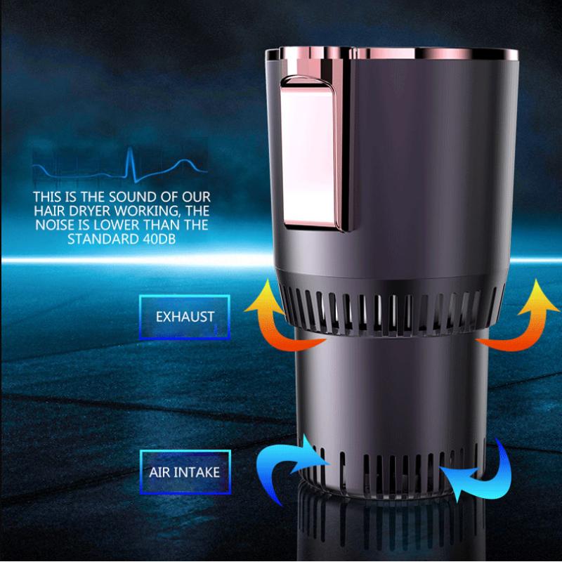 Auto-Heiß- und Kaltbecher, Thermobecher für schnelles Abkühlen und Erhitzen, intelligenter Mehrzweckbecher für heißes und kaltes Auto