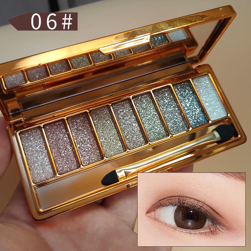 Винни-Пух Мерцающие тени для век: Аутентичный перламутровый блеск, супер-шиммерный стиль «сетка», текстура пюре