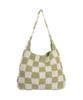 Slowslowly Chex Checkerboard Handmade Crochet Shoulder Bag _ Lime