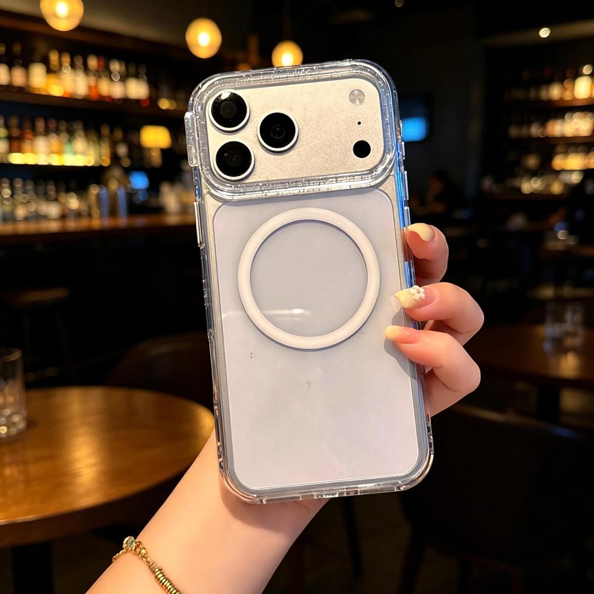 

Premium Clear Magnetic Drop-Proof Phone Case for iPhone 17 Pro Max 16 Pro Max