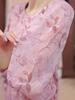 2026 Summer Lace Casual Women's Top - Loose Fit, Three-Quarter Sleeve, Age-Reducing Design