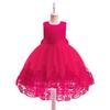 Sommer Spitzen Prinzessinkleider für Kinder 3-8 Jahre Geburtstagskleid Blumen Mädchenkleid Kindergeburtstagsparty Kostüm Säuglingskleid L019