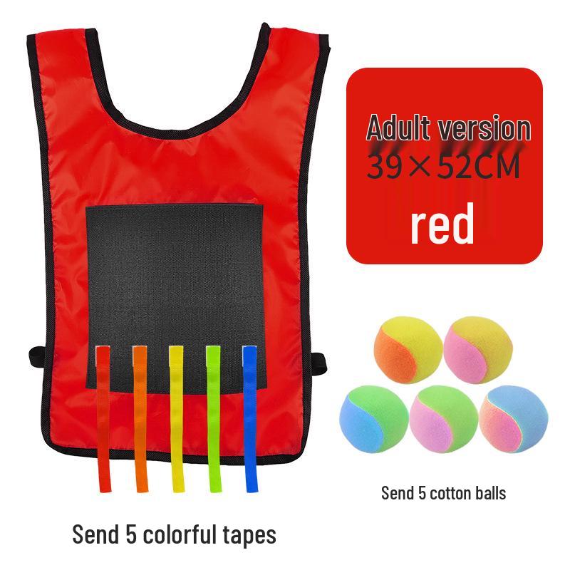 Children's Sticky Ball Dodgeball Vest for Outdoor Parent-Child Games