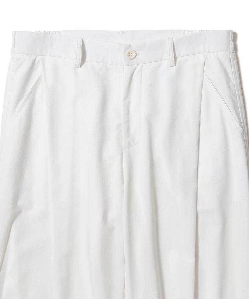 AOTT Cool Summer Linen Single-Pleat Wide Pants Ivory
