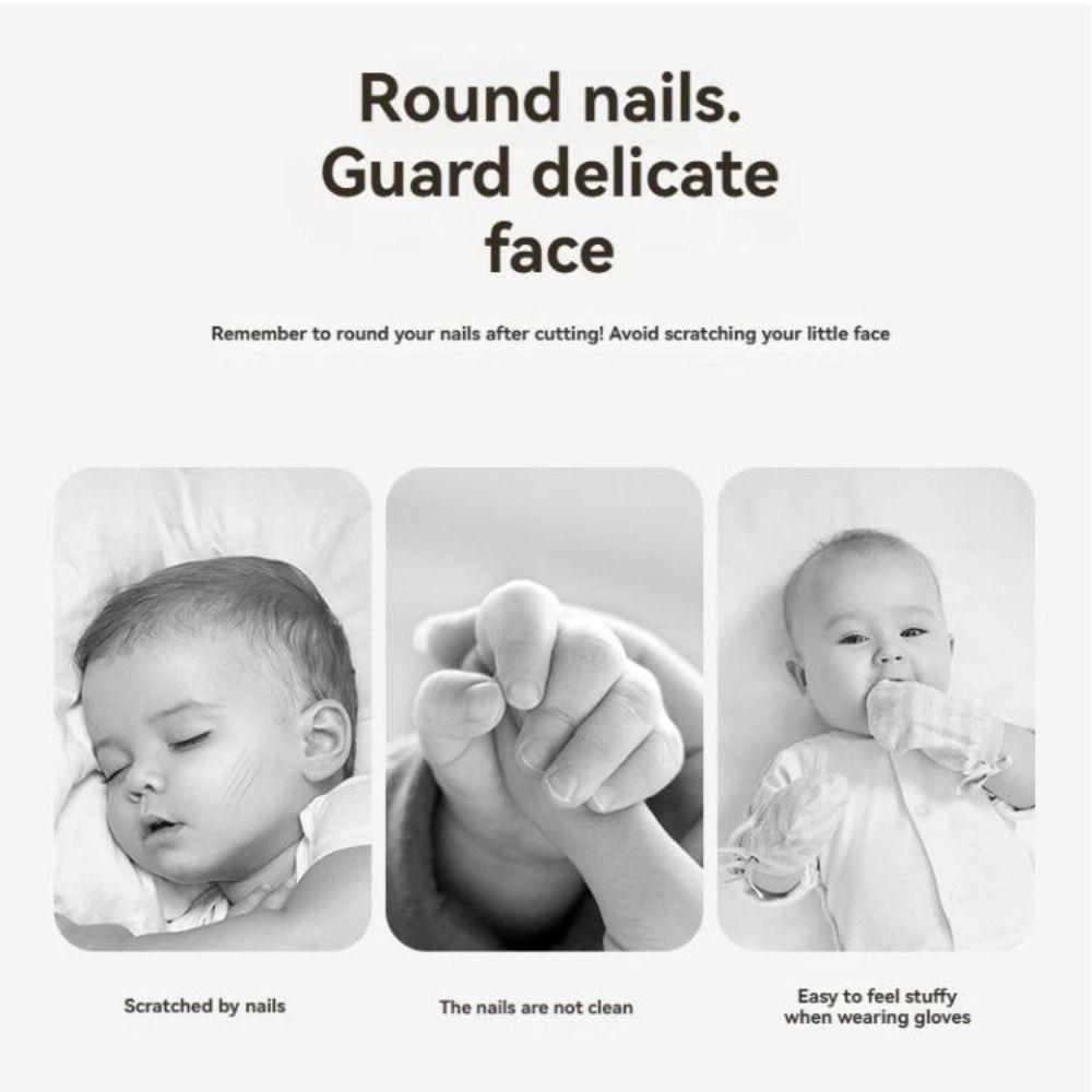 6 Grinding Heads Baby Nail Grinder Safety Newborn Nail Clippers  Manicure Tool Set