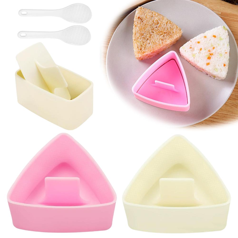 Onigiri Sushi Maker Mold Kit Classic Triangle Rice Ball Mold Maker Sushi Mold Musubi Press Mold For Kid Lunch Bento