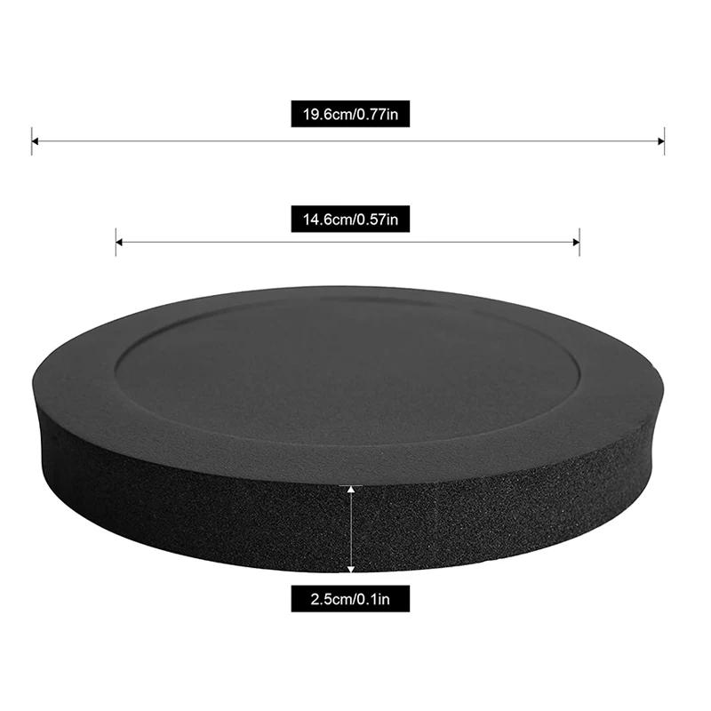4 PCS 6.5" Sound Insulation Cotton Inch Car Universal Speaker Insulation Ring Soundproof Cotton Pad Interior Accessorry