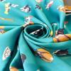 Cartoon Dog Print Women Square Scarf 70x70cm Silk Scarf Cute Shawl  Fashion Accessory