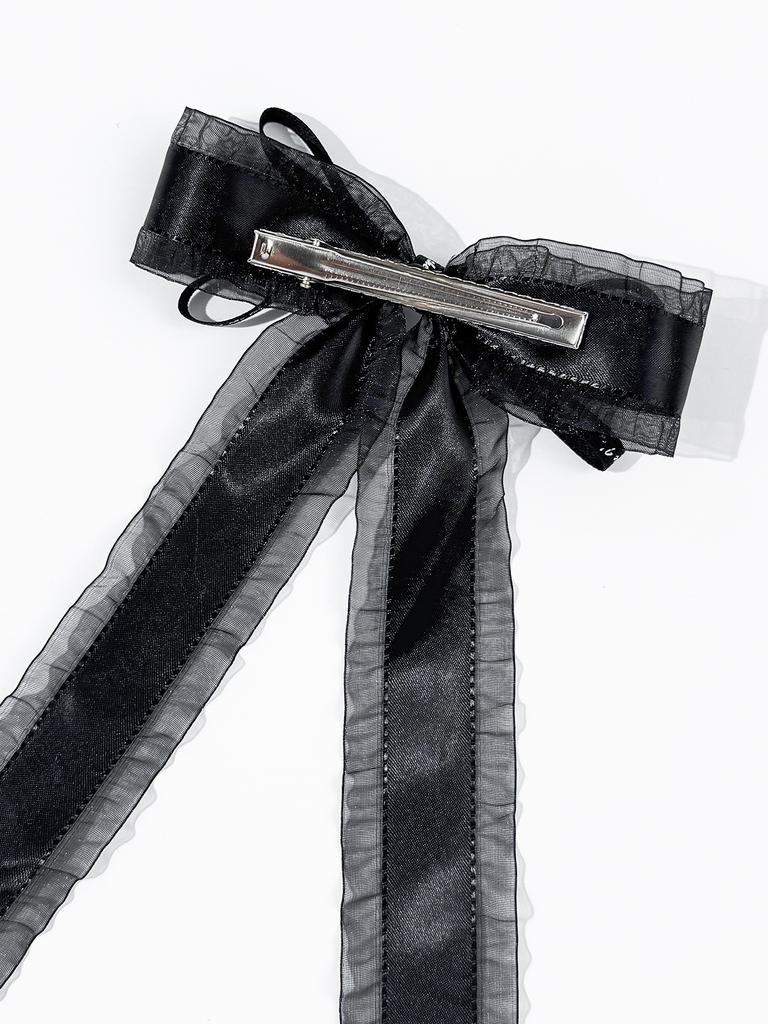 Dunkel, süß, cool, Schmetterlingsschleife, Band, Haarspange, Damenmode Persönlichkeit, hochwertiges Gefühl, Kopfschmuck, Haarschmuck