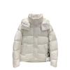 Lulu Wunder Puff Five-grid down jacket hooded white goose down puff short women