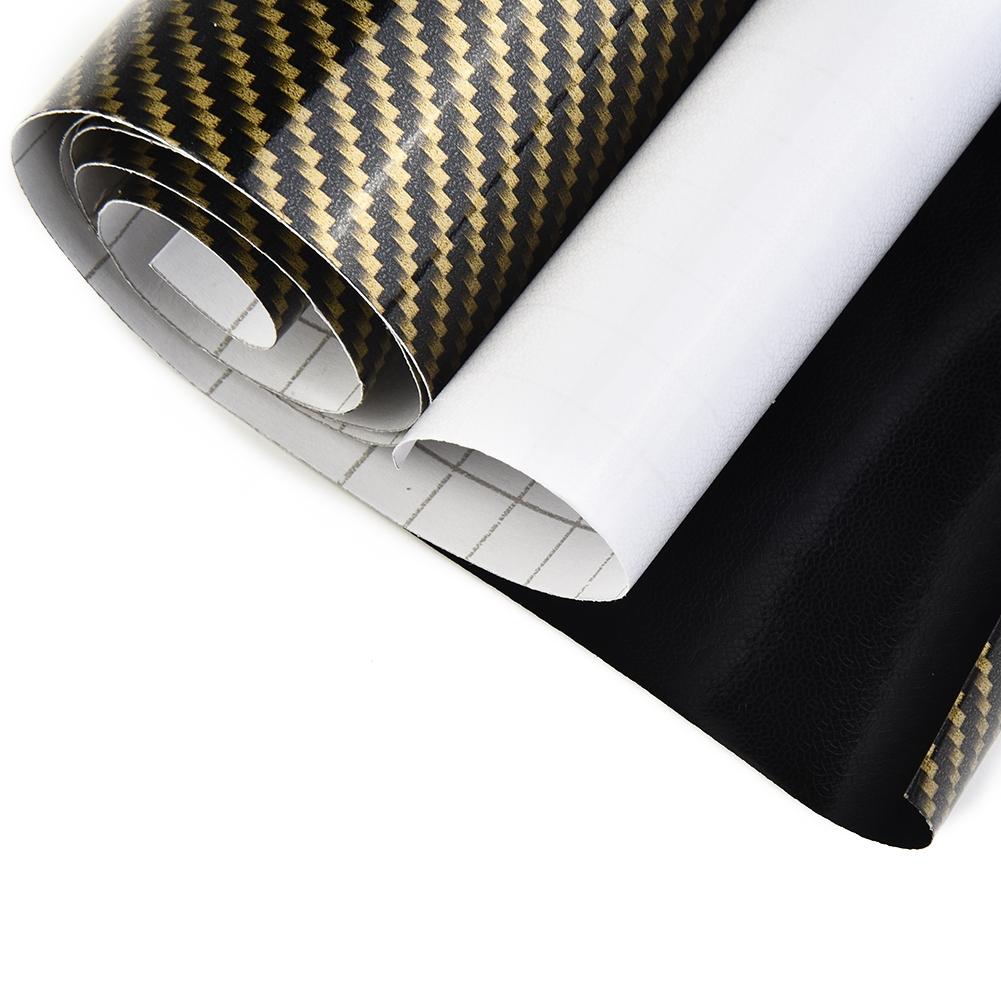 2D Roof Sticker High Gloss Black Gold Vinyl Film Car Sheets Wrap Brand New
