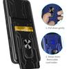 For Honor 400 Lite 5G Case PC+TPU Kickstand Phone Back Cover with Camera Slider