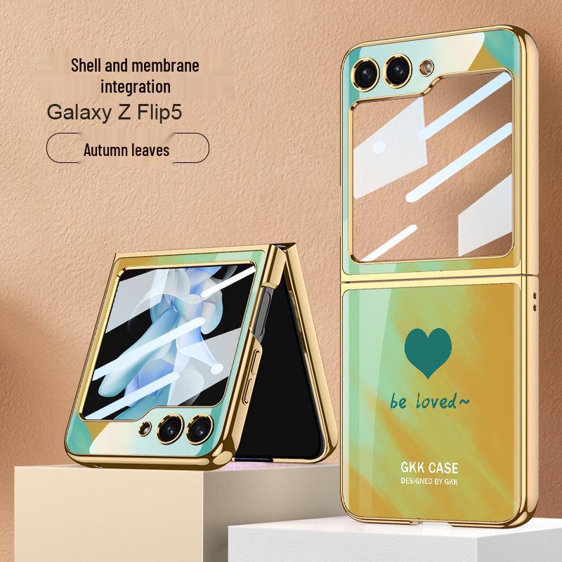 Samsung Z Flip5 Foldable Heart Design Screen Protection Case