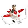 Christmas Airplane Decoration Airplane Figurine Holiday Party Decoration Christmas Tree Hanging Decoration for Restaurant