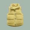 Kids Padded Vest Boys Girls Corduroy Winter Outerwear Thick Cotton Lined Sleeveless Jacket Toddlers 3-8Y