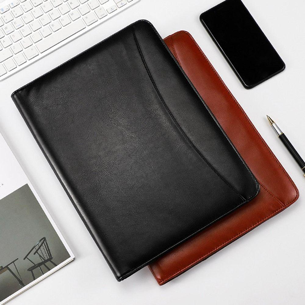 PU Leather A4 Clipboard Folder Stationery Document Organizer  Office School Supplies
