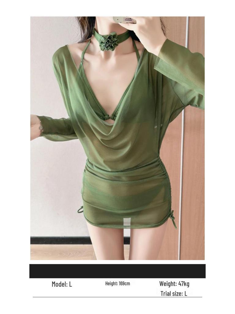 Stylish Three-Piece Bikini Set: Hot Girl Vacation Swimwear