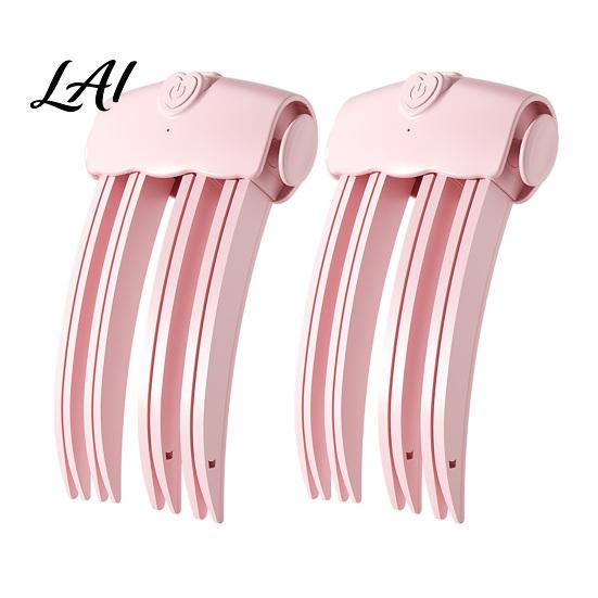 Hair Styling Accessory 2Pcs Cordless Heated Volume Clip Root Lifter Comb for Fine Flat Professional Tool Bangs Styling USB Rechargeable Volumizing