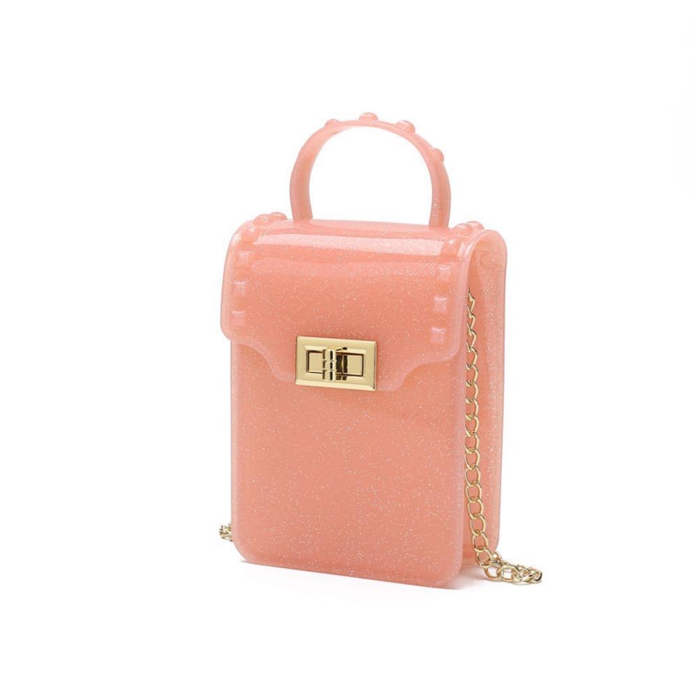 Candy Color Shoulder Bag Fashion Handbags Messenger Bag Jelly Bag  Children