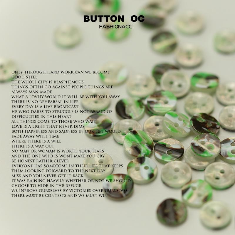 Tvåhåls Knappar i Harts med Imitation av Pärlemor för Damskjortor, Tröjor och Cardigans