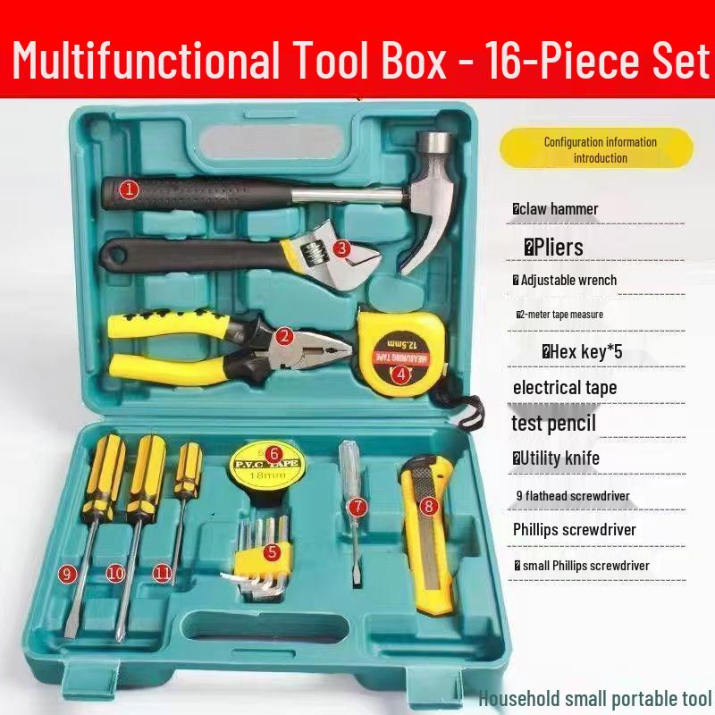 Emergency Car Repair 16-Piece Tool Set: Perfect Household Gift
