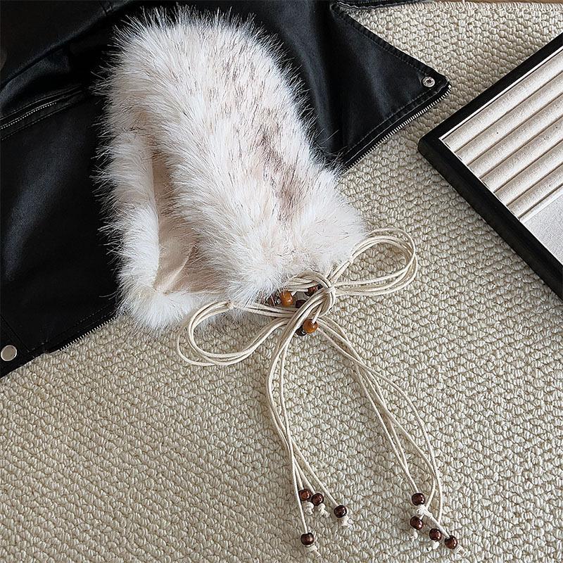 Y2K Leopard Furry Fur Belt Vintage Gothic Imitation Belts Sexy Hiphop Waistband Jeans Pants Decor Belt