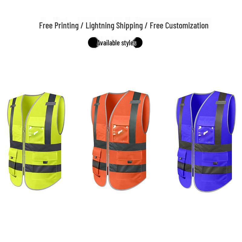 Reflective Safety Vest for Construction, Engineering, Transportation, and Cycling