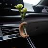 Car Vase Vent Clip, Car Vent Propagation, Mini Car Flower Vase Vent Clip, For Air Vent Charm Auto Interior Wooden Ornament
