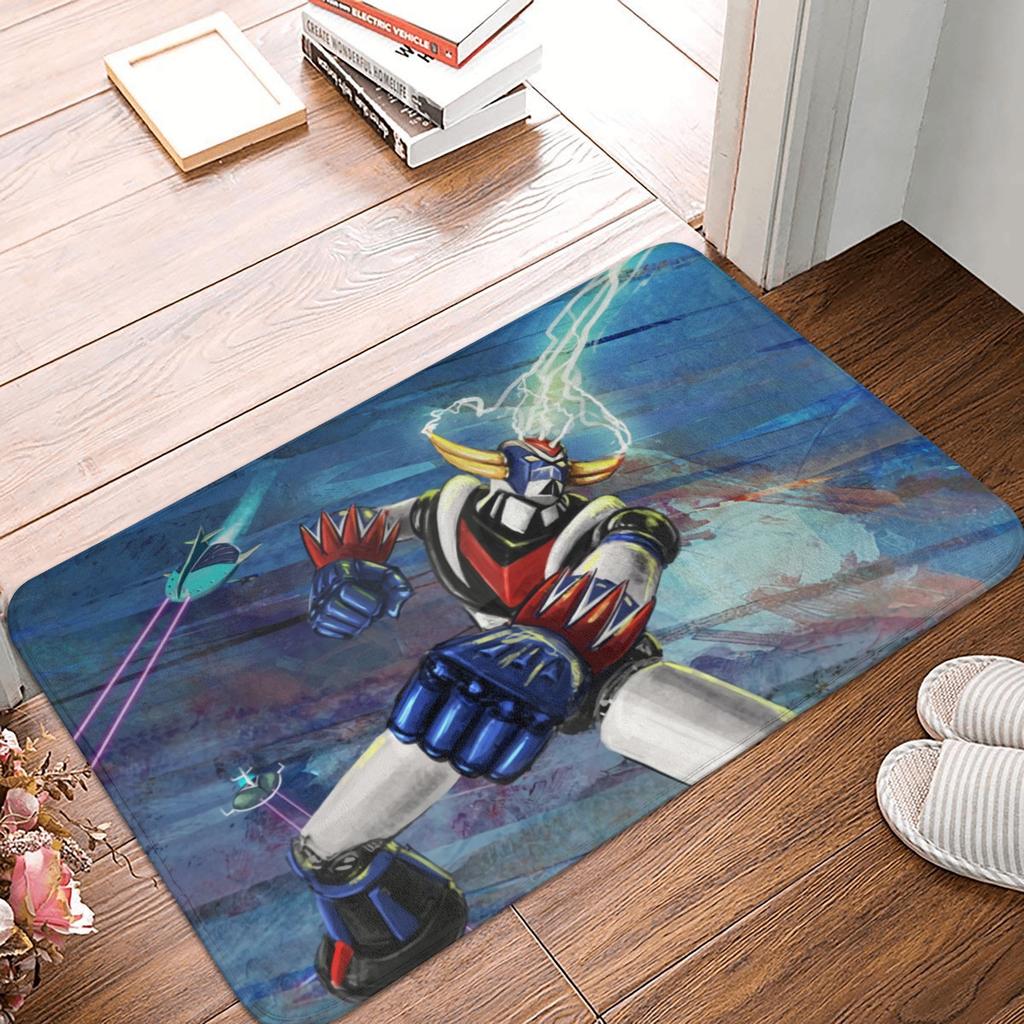 UFO Robot Mazinger Z Front Door Floor Entrance Mats Outdoor Anime Bath Kitchen Doormat Bedroom Carpet Rug