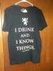 Games of Thrones I Drink and I Know Things  T-shirt NWT Small