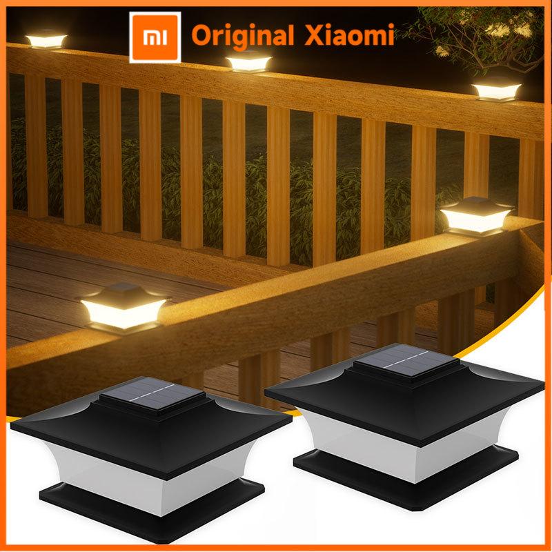 Xiaomi Solar - Powered Outdoor Pillar Lights with Auto On/Off, LED Landscape Lighting for Garden Pathways Fence Patio Posts