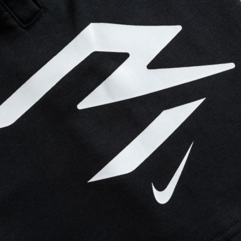 Nike Shorts de Malha Larga com Cordão e Estampa do Logotipo da Série 3Brand Infantil Preto NY2332085GS-001