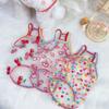 Hunde Süßes Netz-Erdbeer-Camisole Haustier-Kirsch-Camisole Sonnenschutz-Netz Teddybären Malteser Hund Welpenkleidung Hundekühlweste