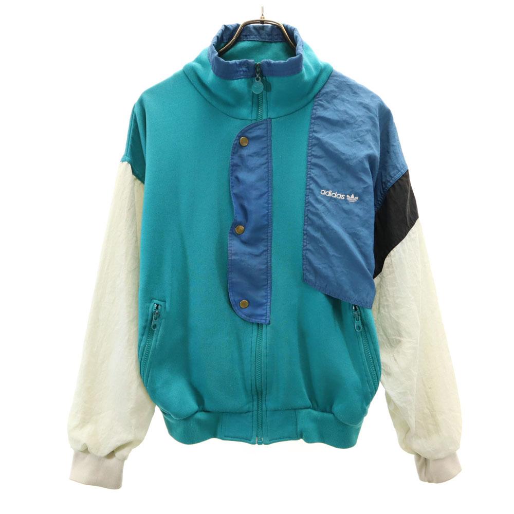 adidas 80s Vintage Silver Tag Trefoil logo Track jacket Turquoise etc. Men's Used