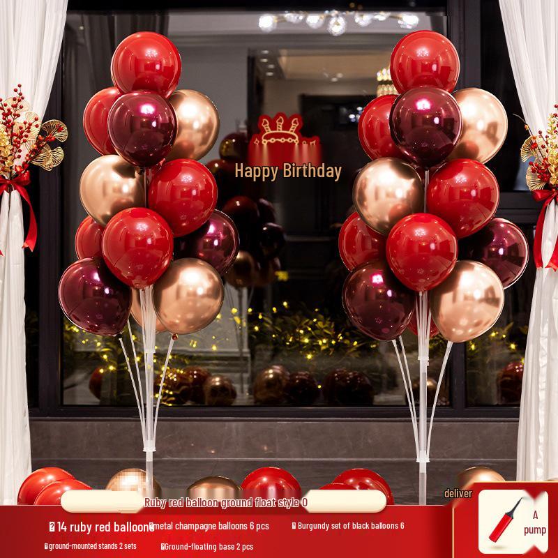 Ballondekorationen zum 1. Geburtstag: Bodensäulen, Tischdekorationen und Leitständer