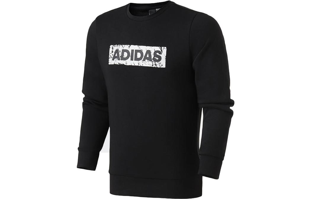 

Adidas Sweatshirts Men s Black Crew Neck Moderate Regular DW4601 XL