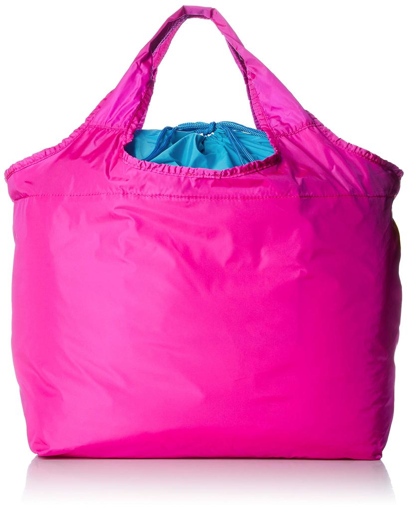 Foldable Eco Pink [Flapper] Bag, Large, Neon, Women's,