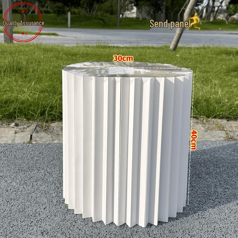 Wedding & Event Origami Dessert Display Stand - Round Foldable Columns for Cakes and Ornaments